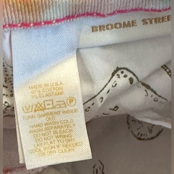 Kate Spade Broome Street Watercolor Cropped Denim Jeans Size 27 - Picture 10 of 11